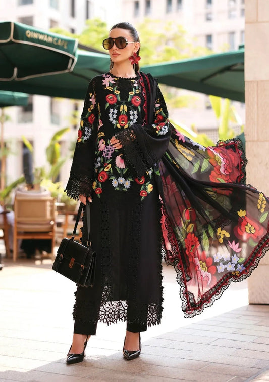 MARIA B LUXURY EMBROIDERED LAWN - 3 PC UNSTITCHED
