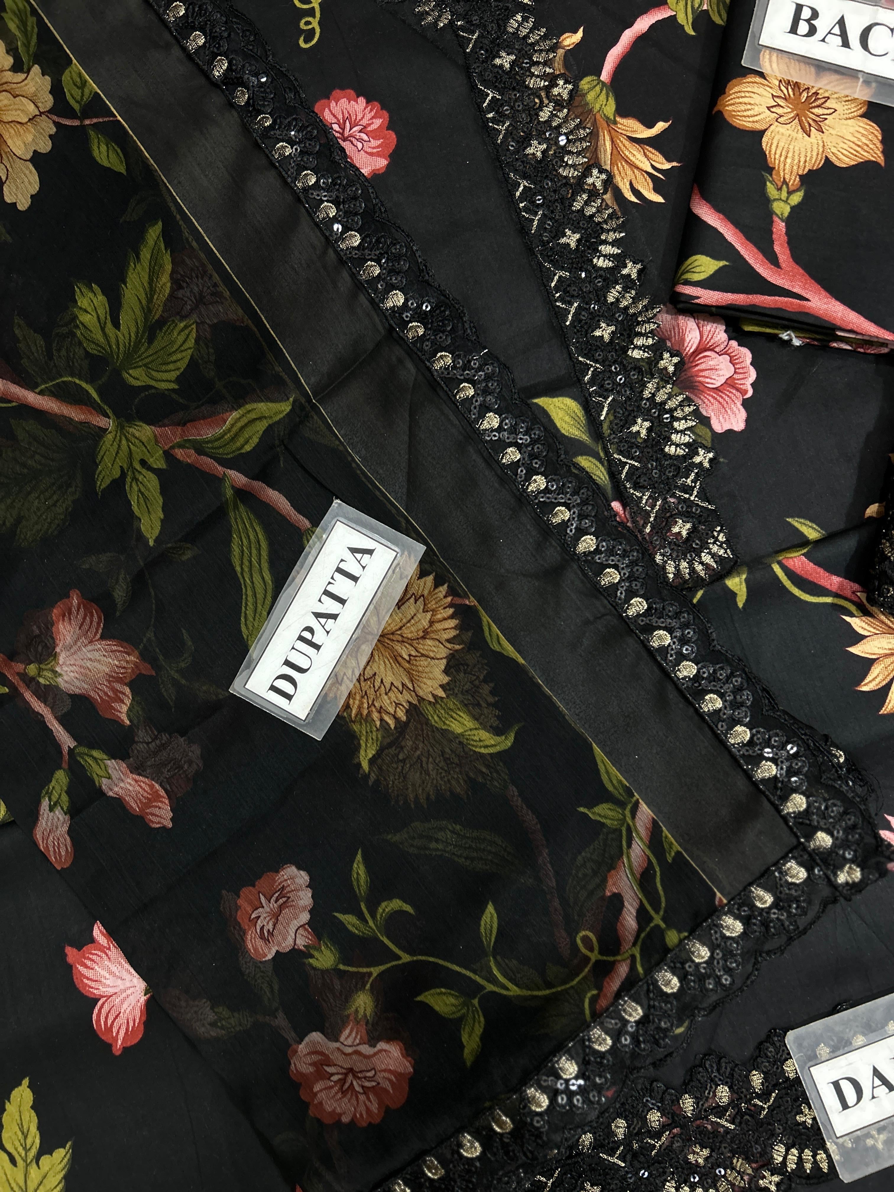 NUREH EMBROIDERED LAWN - 3 PC UNSTITCHED