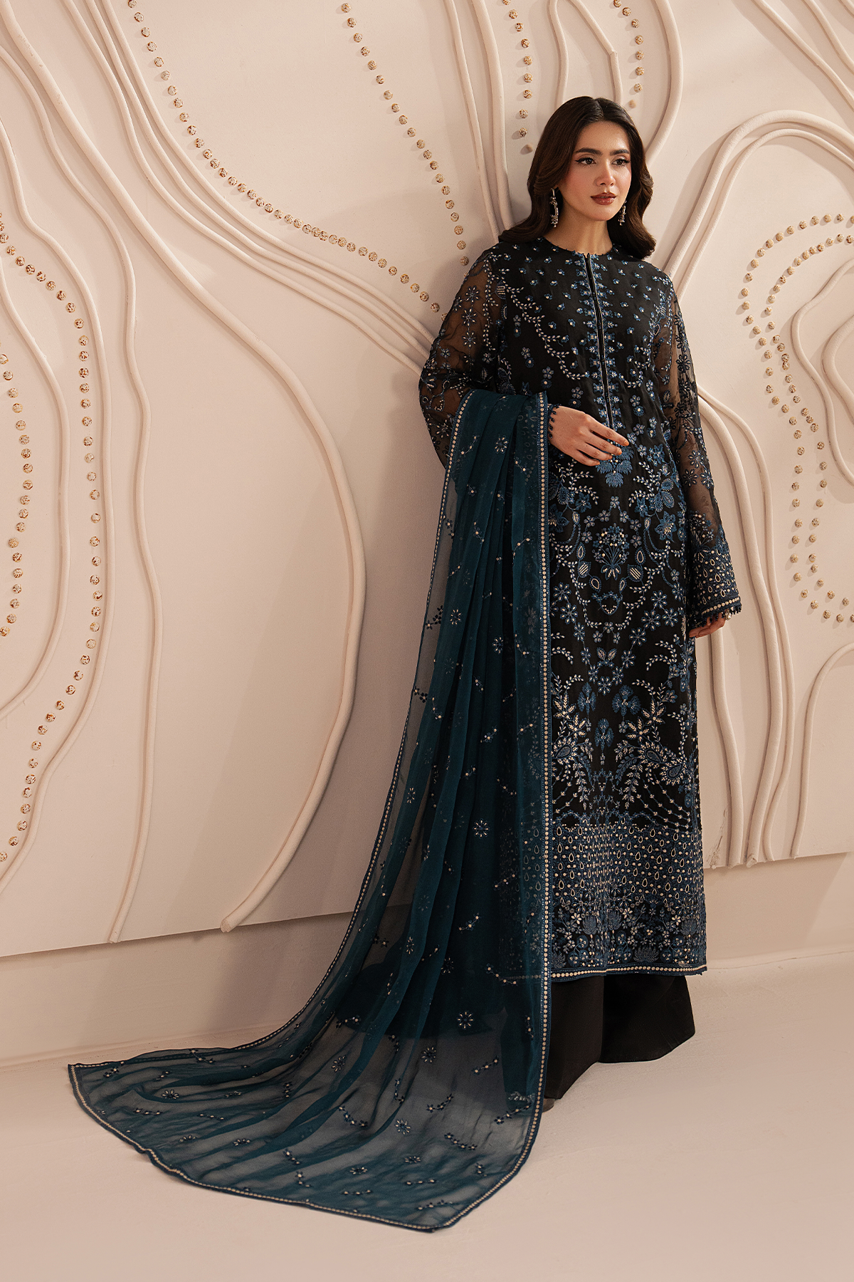 LAVISH PREMIUM EMBROIDERED CHIFFON - 3 PC UNSTITCHED