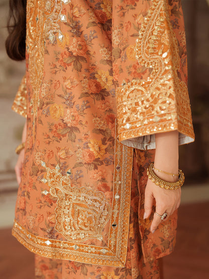 MOHAGNI EMBROIDERED LAWN - 3 PC UNSTITCHED