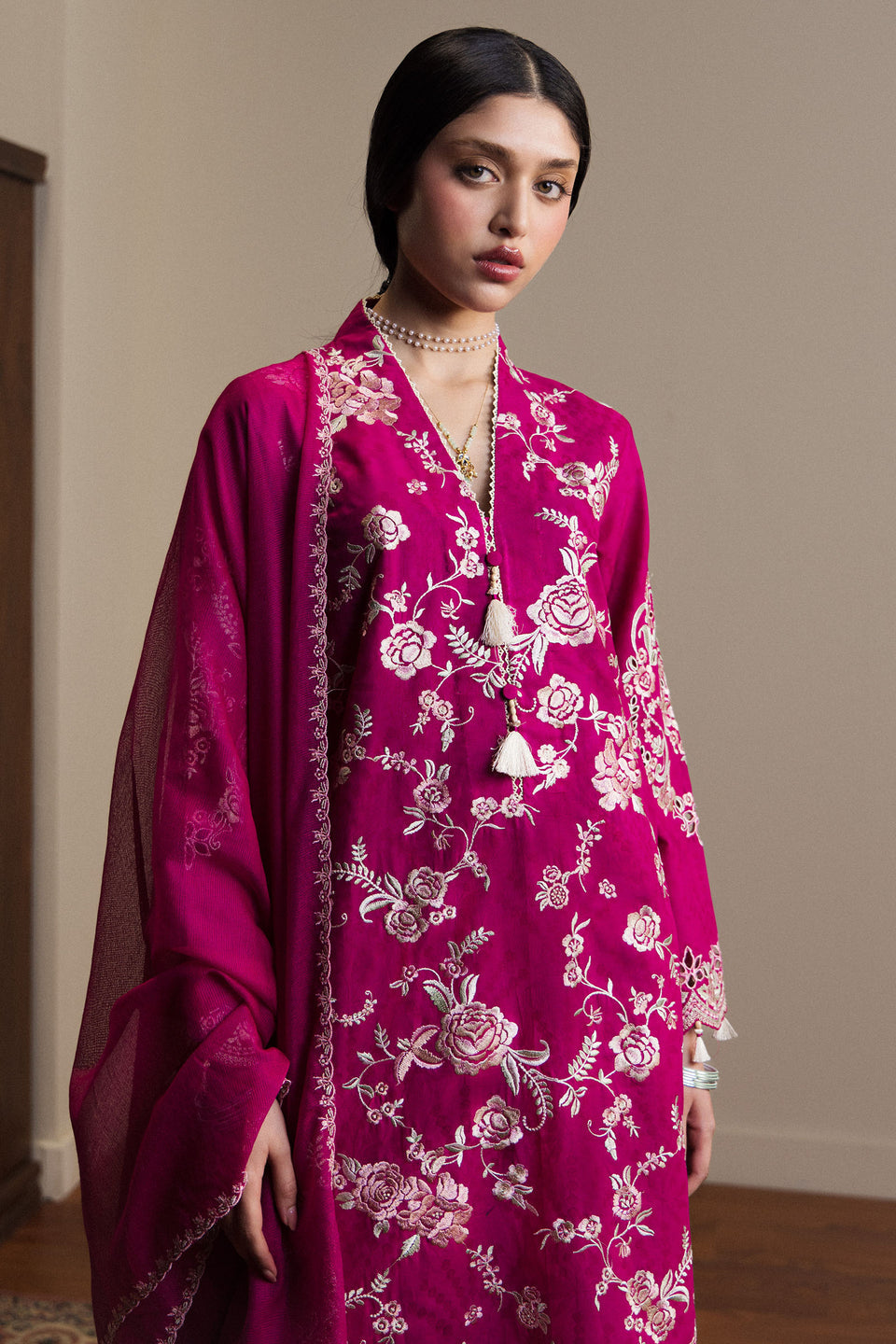 ZARA SHAHJAHAN EMBROIDERED LAWN - 3 PC UNSTITCHED