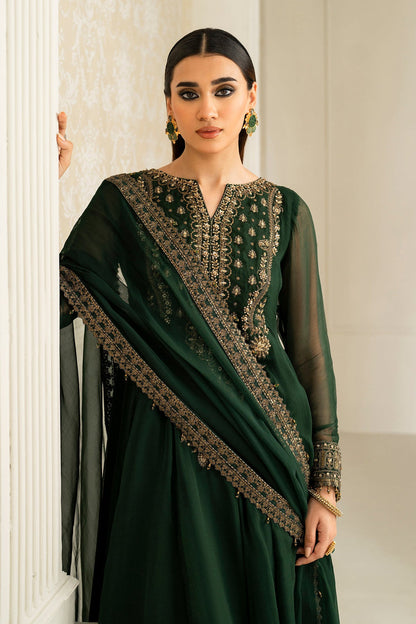 BAROQUE EMBROIDERED CHIFFON - 3 PC UNSTITCHED