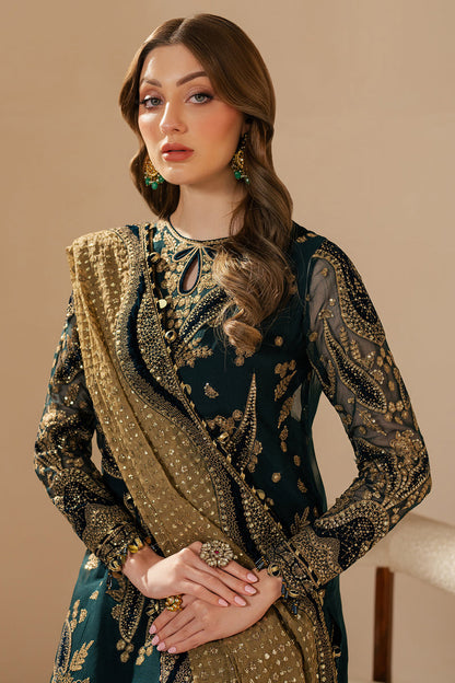 JAZMIN LUXURY EMBROIDERED CHIFFON - 3 PC UNSTITCHED