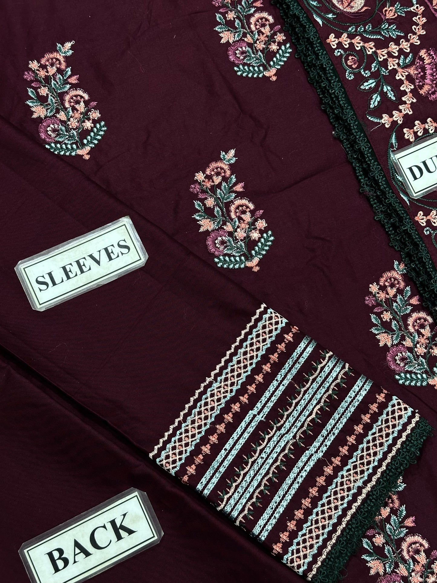 BATIK LUXURY EMBROIDERED COTTON - 3 PC UNSTITCHED