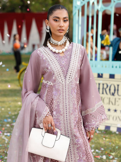 BIN ILYAS LUXURY CHIKANKARI EMBROIDERED LAWN - 3 PC UNSTITCHED