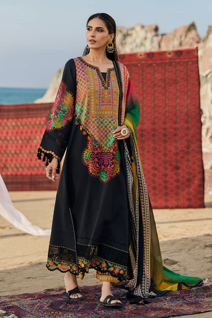 CHARIZMA LUXURY EMBROIDERED SWISS LAWN - 3 PC UNSTITCHED
