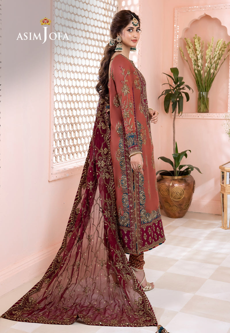 ASIM JOFA EMBROIDERED CHIFFON - 3 PC UNSTITCHED