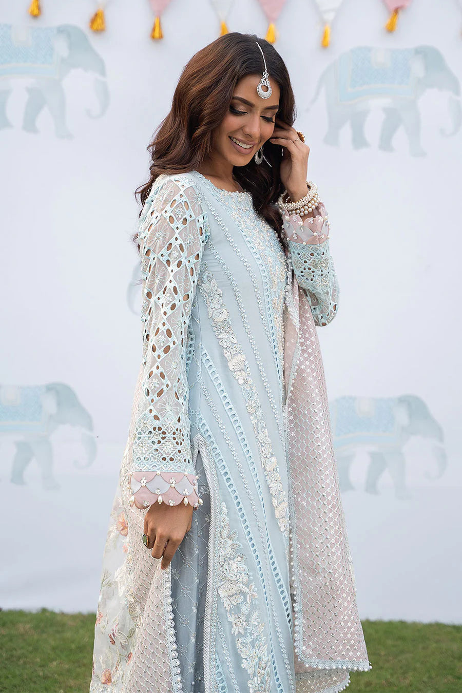 IZNIK LUXURY EMBROIDERED CHIFFON - 3 PC UNSTITCHED