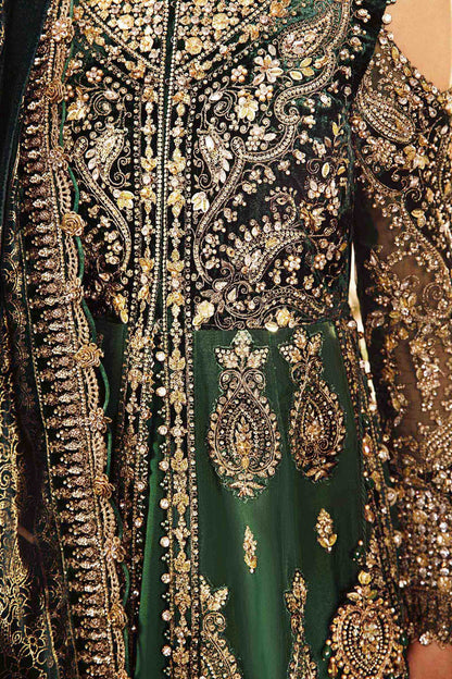 MARIA B LUXURY WEDDING EMBROIDERED VELVET - 3 PC UNSTITCHED