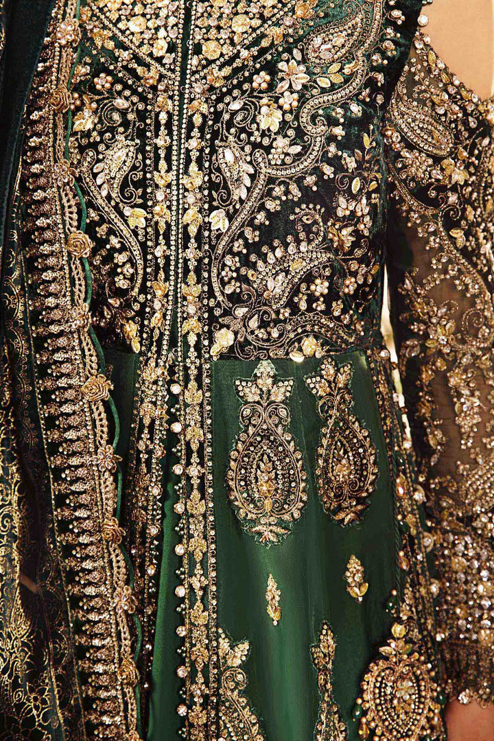 MARIA B LUXURY WEDDING EMBROIDERED VELVET - 3 PC UNSTITCHED