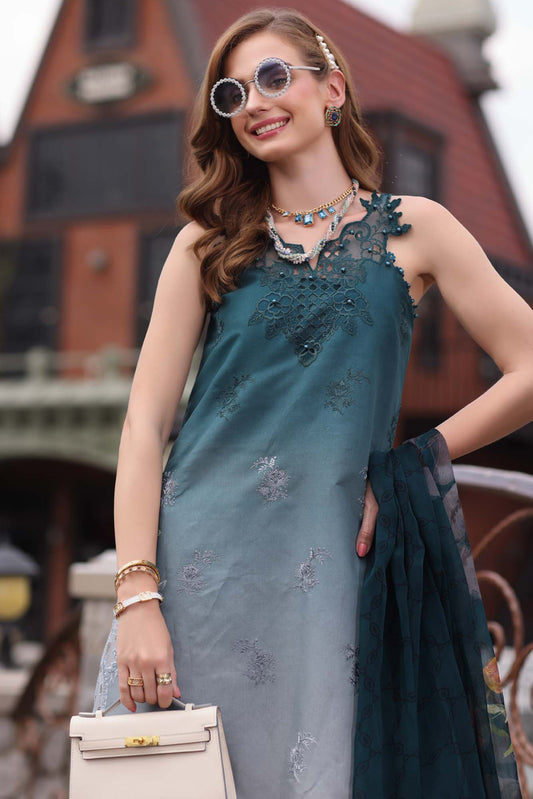 NOOR BY SADIA ASAD EMBROIDERED LAWN - 3 PC UNSTITCHED