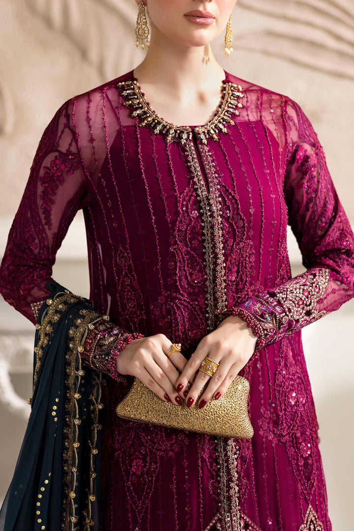 MARIA B LUXURY EMBROIDERED CHIFFON - 3 PC UNSTITCHED