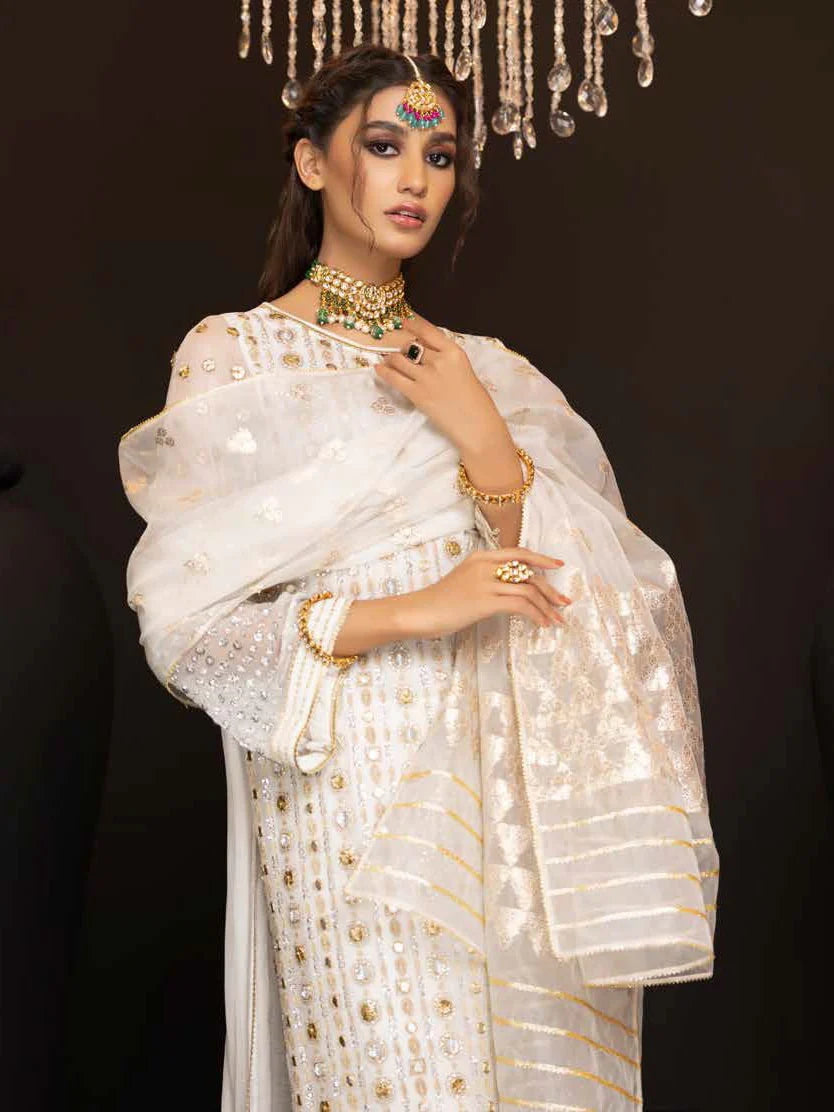 CHARIZMA LUXURY EMBROIDERED CHIFFON - 3 PC UNSTITCHED