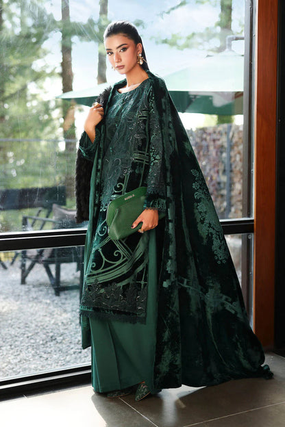 MARIA B PALACHI EMBROIDERED VELVET - 3 PC UNSTITCHED