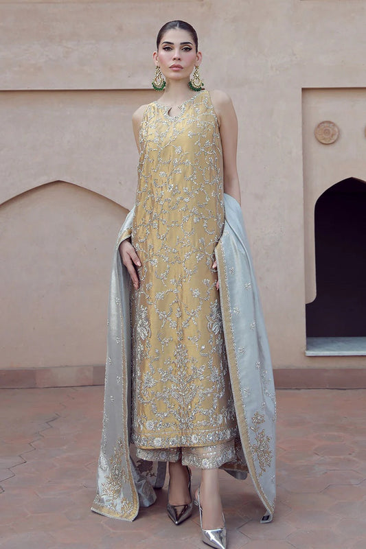 Shamsha Hashwani - Mysoori Handwork Embroidered Aakifah - 3 Pc Unstitched