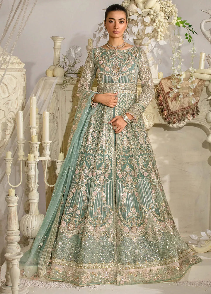 ELAF LUXURY EMBROIDERED HAND WORK ORGANZA MAXI - 3 PC UNSTITCHED