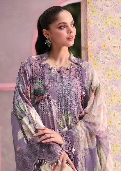 MARIA B DIGITAL PRINTED EMBROIDERED LAWN - 3 PC UNSTITCHED
