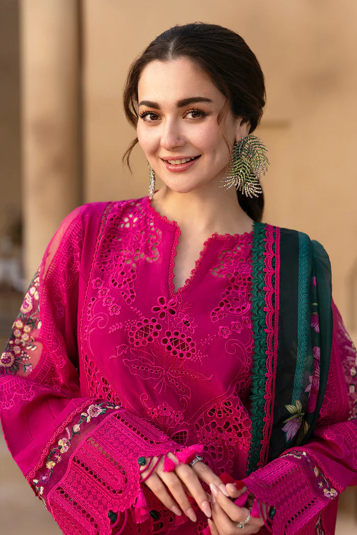 SAIRA RIZWAN EMBROIDERED CHIKANKARI LAWN - 3 PC UNSTITCHED
