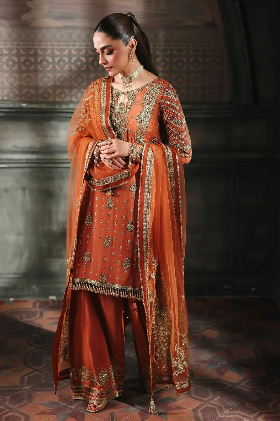 CHARIZMA DASTAN E JASHAN EMBROIDERED CHIFFON - 3 PC UNSTITCHED