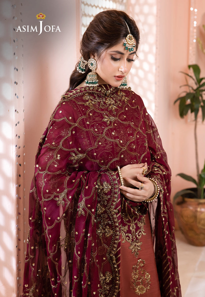 ASIM JOFA EMBROIDERED CHIFFON - 3 PC UNSTITCHED