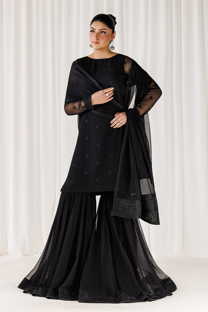 BAROQUE EMBROIDERED CHIFFON - 3 PC UNSTITCHED