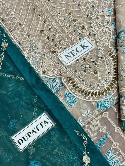 RAMSHA EMBROIDERED CHIFFON - 3 PC UNSTITCHED