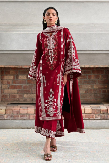 ZAIB LUXURY EMBROIDERED LAWN - 3 PC UNSTITCHED