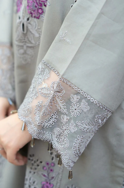 MUSHQ EMBROIDERED CHIKANKARI LAWN - 3 PC UNSTITCHED