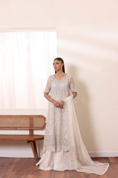 NOOR BY SADIA ASAD LUXURY EMBROIDERED CHIFFON - 3 PC UNSTITCHED