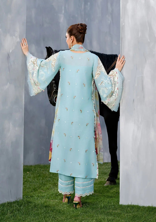 ELAF PREMIUM EMBROIDERED CHIKANKARI LAWN - 3 PC UNSTITCHED