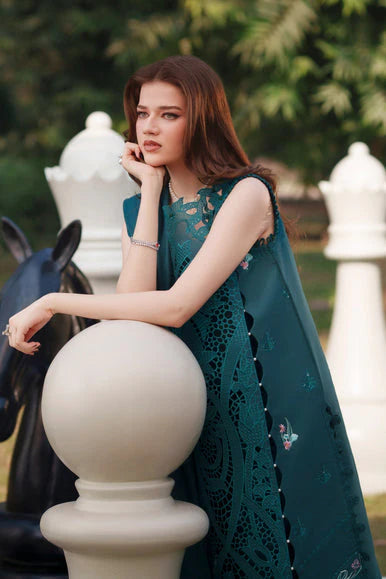 PARISHAY CHIKANKARI EMBROIDERED LAWN - 3 PC UNSTITCHED