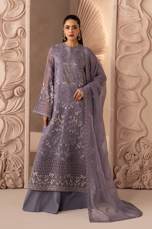 LAVISH PREMIUM EMBROIDERED CHIFFON DRESS - 3 PC UNSTITCHED