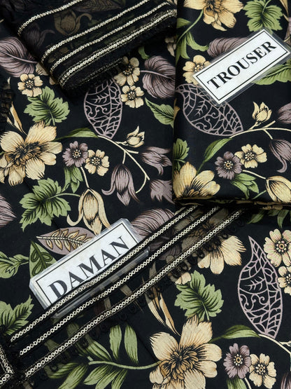 BAROQUE PRINTED EMBROIDERED FORMALS LAWN - 3 PC UNSTITCHED