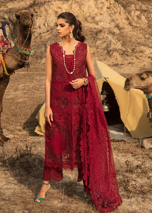CRIMSON BY SAIRA SHAKIRA LUXURY EMBROIDERED LAWN - 3 PC UNSTITCHED