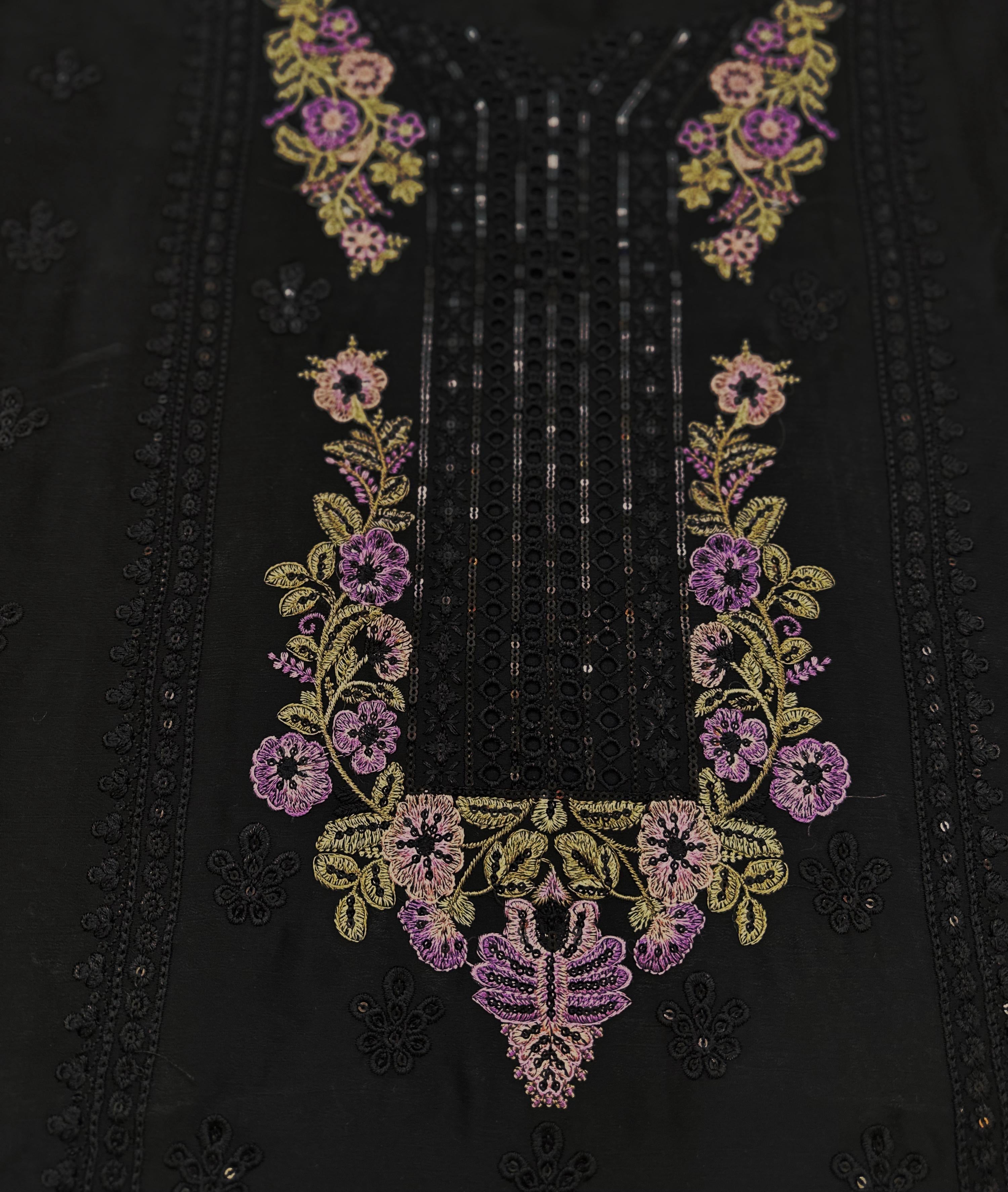 HOORAIN’S PREMIUM EMBROIDERED CHIFFON - 3 PC UNSTITCHED