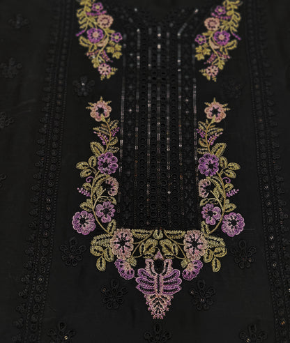 HOORAIN’S PREMIUM EMBROIDERED CHIFFON - 3 PC UNSTITCHED