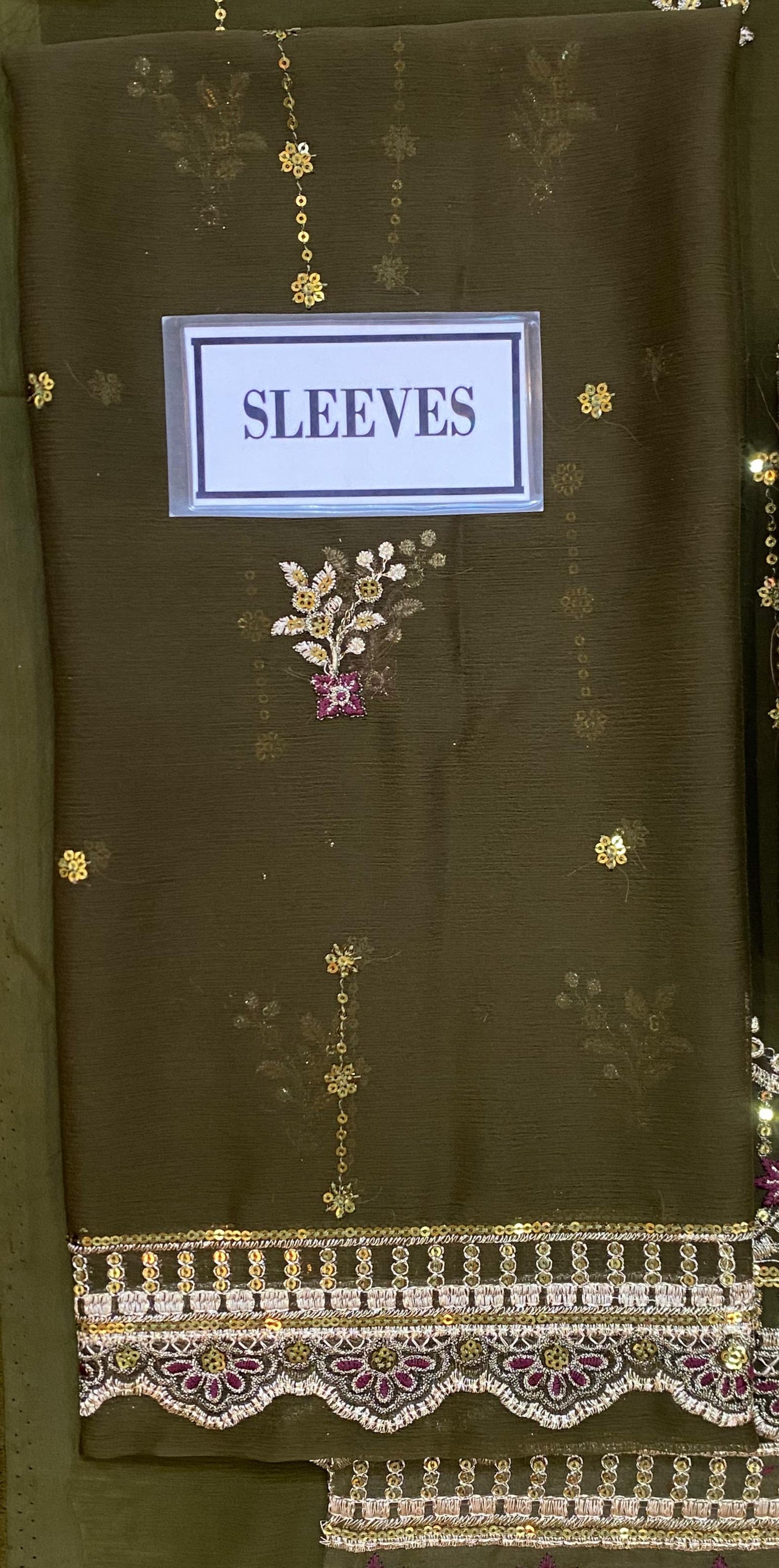 ASIM JOFA EMBROIDERED CHIFFON - 3 PC UNSTITCHED
