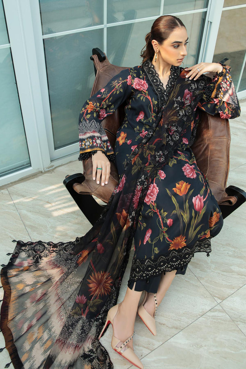 NUREH EMBROIDERED LAWN - 3 PC UNSTITCHED