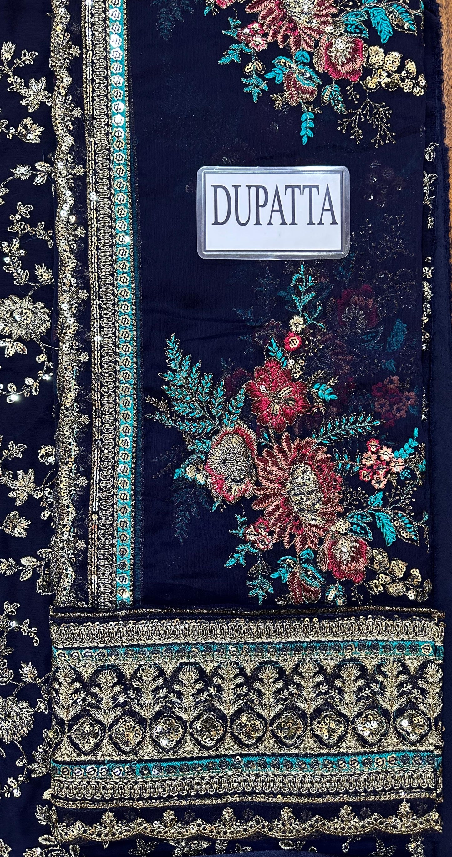 CHARIZMA LUXURY EMBROIDERED CHIFFON - 3 PC UNSTITCHED