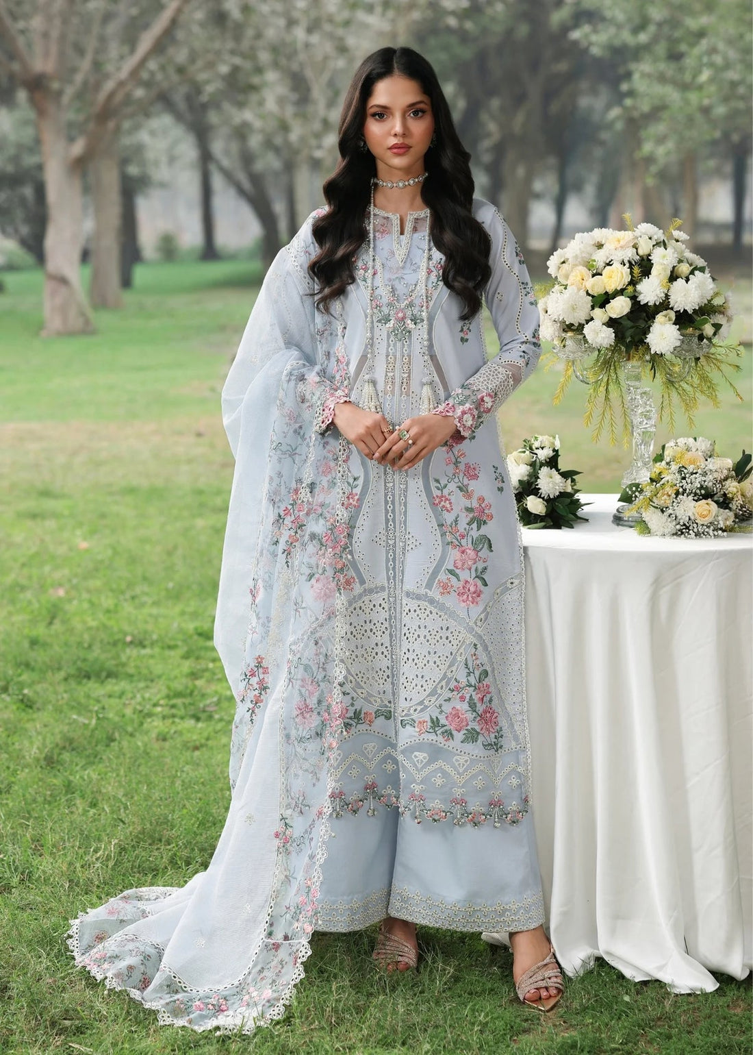 SARDINIA LUXURY EMBROIDERED LAWN - 3 PC UNSTITCHED