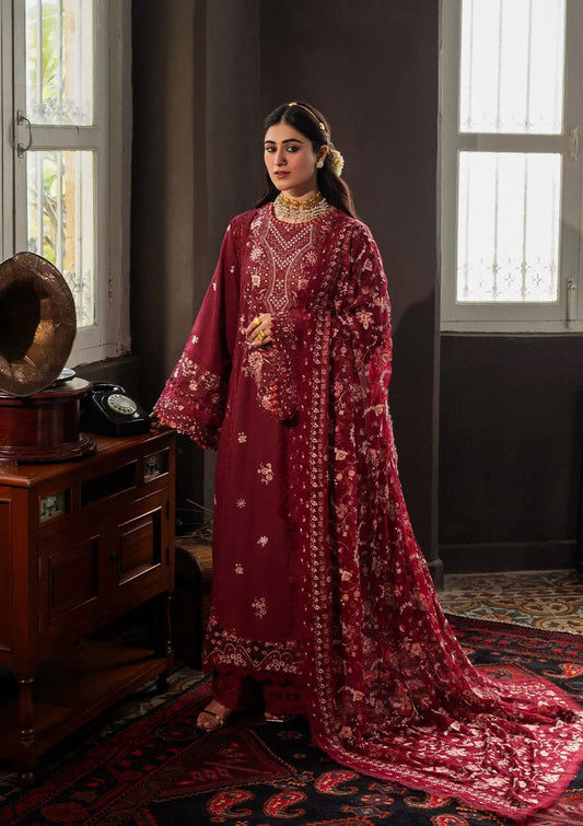 KAHF PREMIUM LUXURY EMBROIDERED LAWN - 3 PC UNSTITCHED