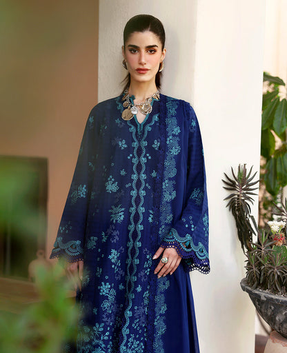 REPUBLIC WOMENSWEAR LUXURY EMBROIDERED LAWN - 3 PC UNSTITCHED