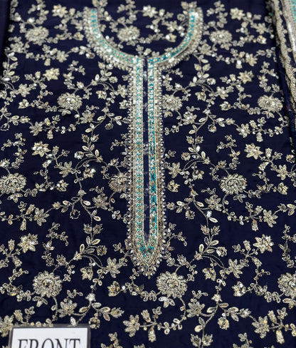 CHARIZMA LUXURY EMBROIDERED CHIFFON - 3 PC UNSTITCHED