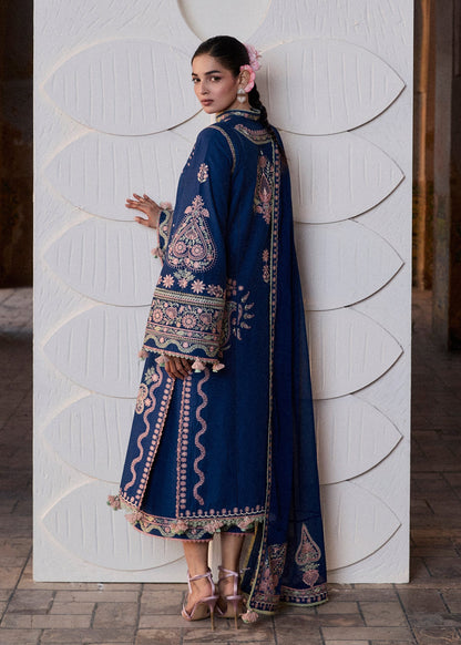 HUSSAIN REHAR EMBROIDERED LAWN - 3 PC UNSTITCHED