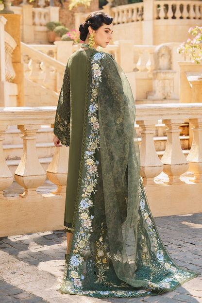 BAROQUE LUXURY EMBROIDERED LAWN - 3 PC UNSTITCHED