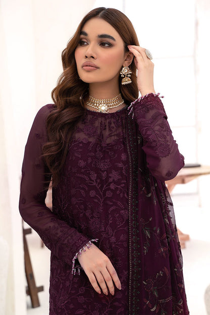 ZARIF EMBROIDERED CHIFFON - 3 PC UNSTITCHED