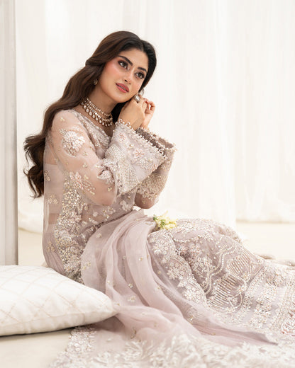 FAIZA SAQLAIN LUXURY EMBROIDERED ORGANZA - 3 PC UNSTITCHED