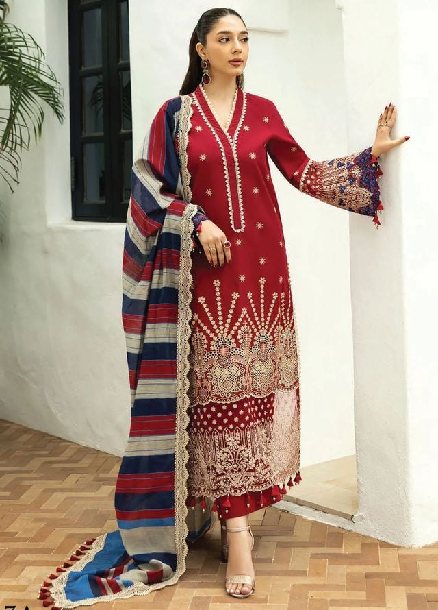 ZAINAB CHOTTANI EMBROIDERED LAWN - 3 PC UNSTITCHED