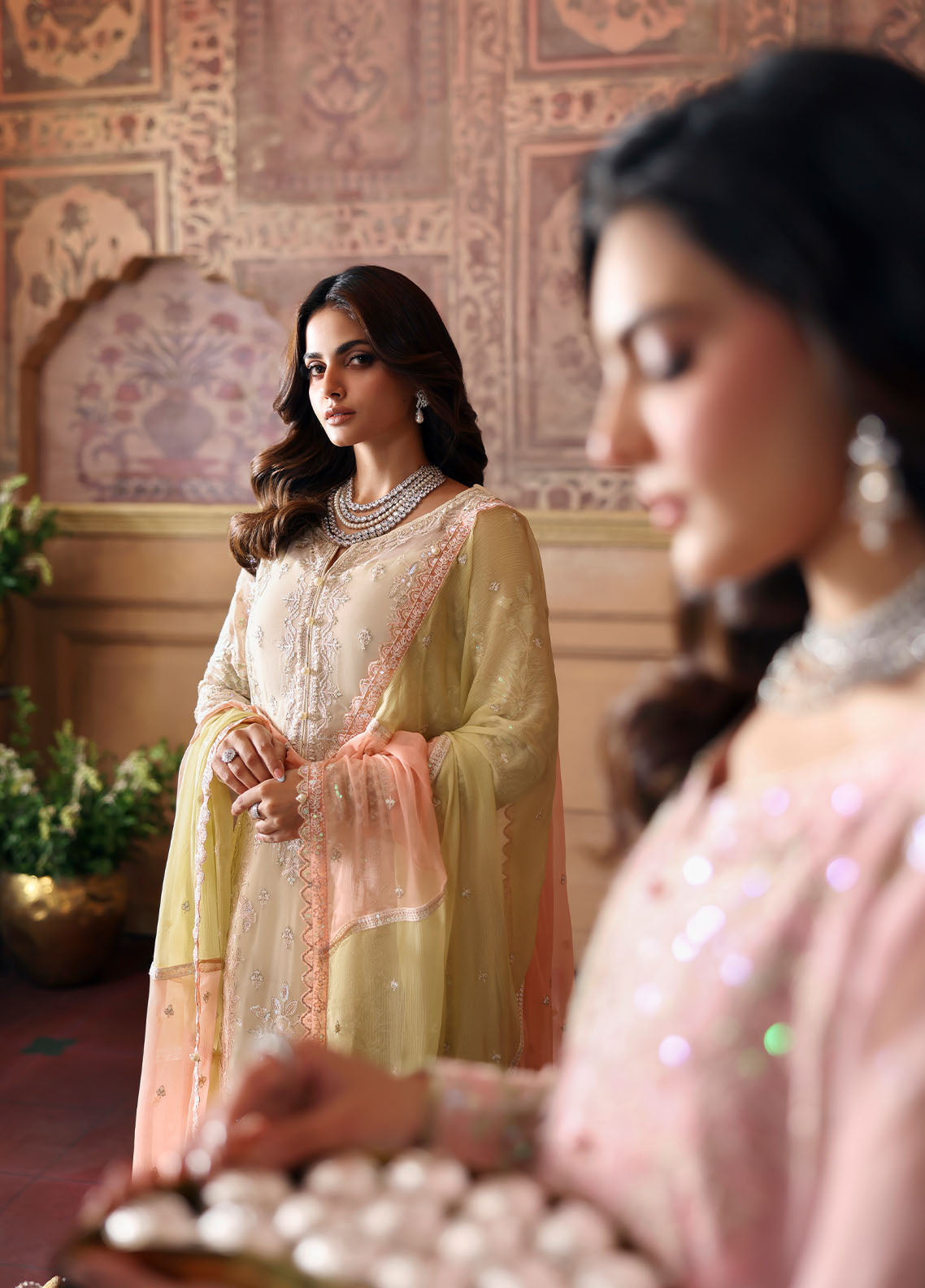 GULAAL LUXURY EMBROIDERED CHIFFON - 3 PC UNSTITCHED