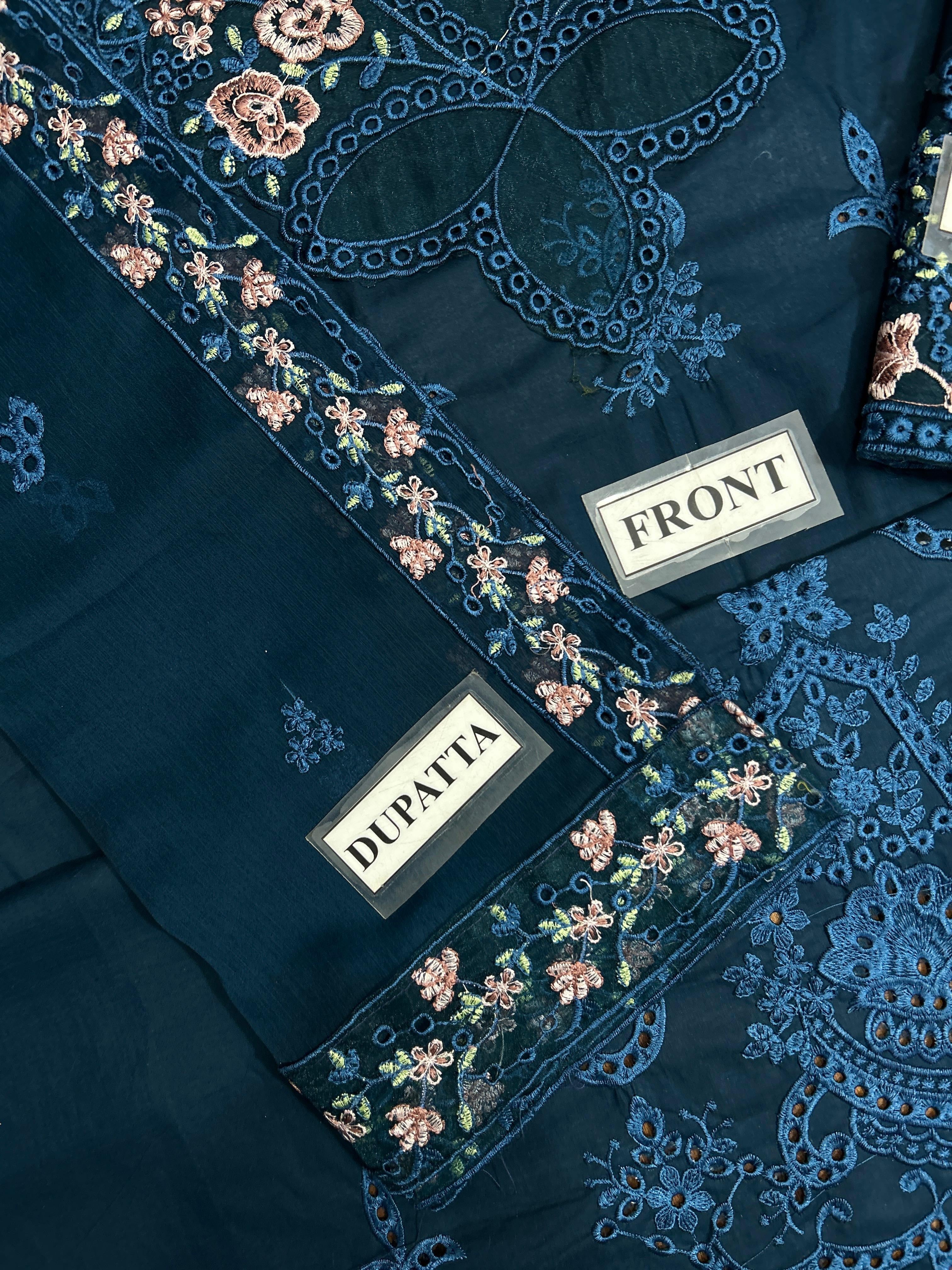 IMROZIA SERENE EMBROIDERED CHIKANKARI LAWN - 3 PC UNSTITCHED